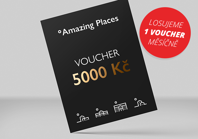 Voucher od Amazing Places v hodnotě 5 000,- Kč