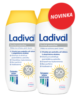 Ladival mléko pro suchou pokožku
