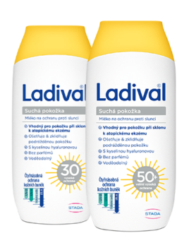 Ladival mléko pro suchou pokožku