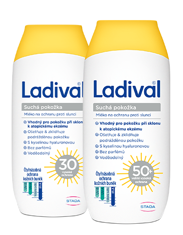 Ladival mléko pro suchou pokožku