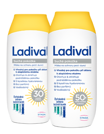 Ladival mléko pro suchou pokožku